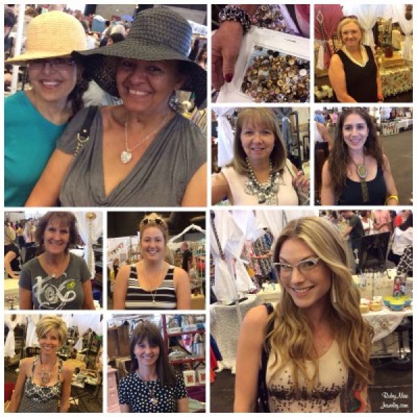 Junk In The Trunk Vintage Market shoppers wearing Ruby Mae