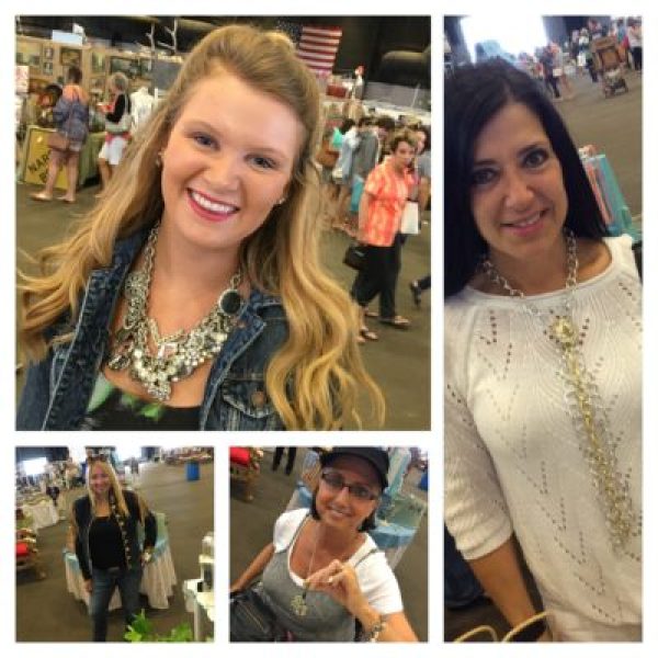 Junk In The Trunk Vintage Market shoppers wearing their Ruby Mae pieces