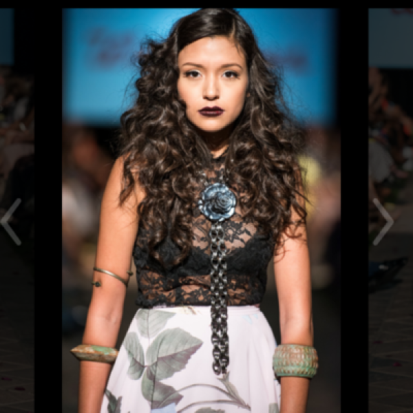 Model Elora Palmer @ Phx Fashion Week wearing Ruby Mae