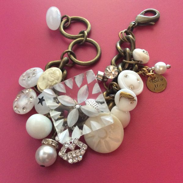 1930’s Lucite Button Bracelet