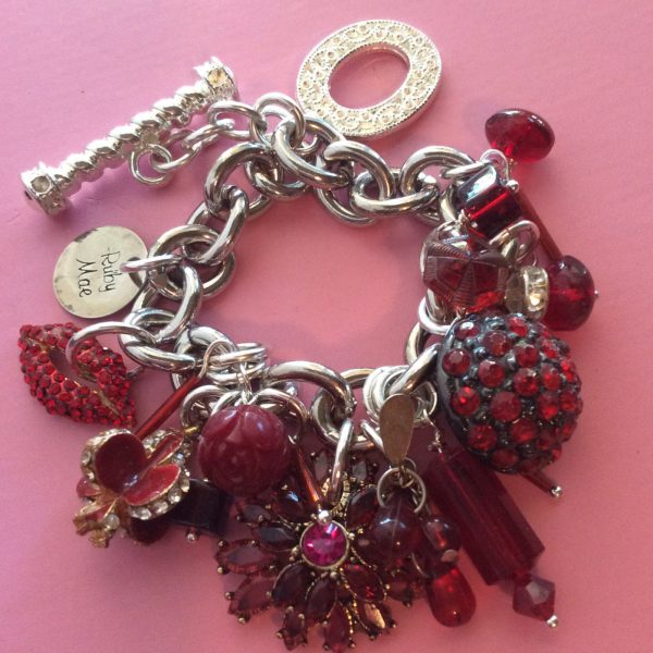Red Charms Bracelet