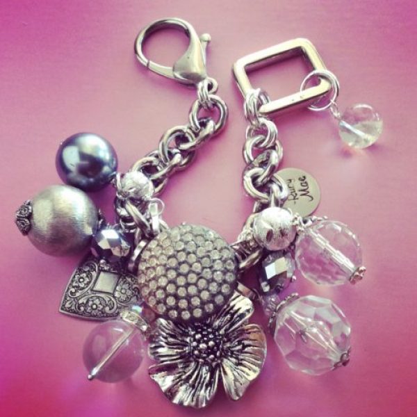 Debbies Crystals – Hand picked at Green Table Mercantile in Tempe. The large rhinestone centerpiece is a vintage button.