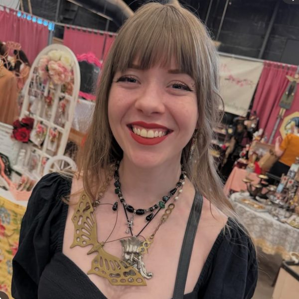 Mid century brass wall decor made into a Ruby Mae necklace